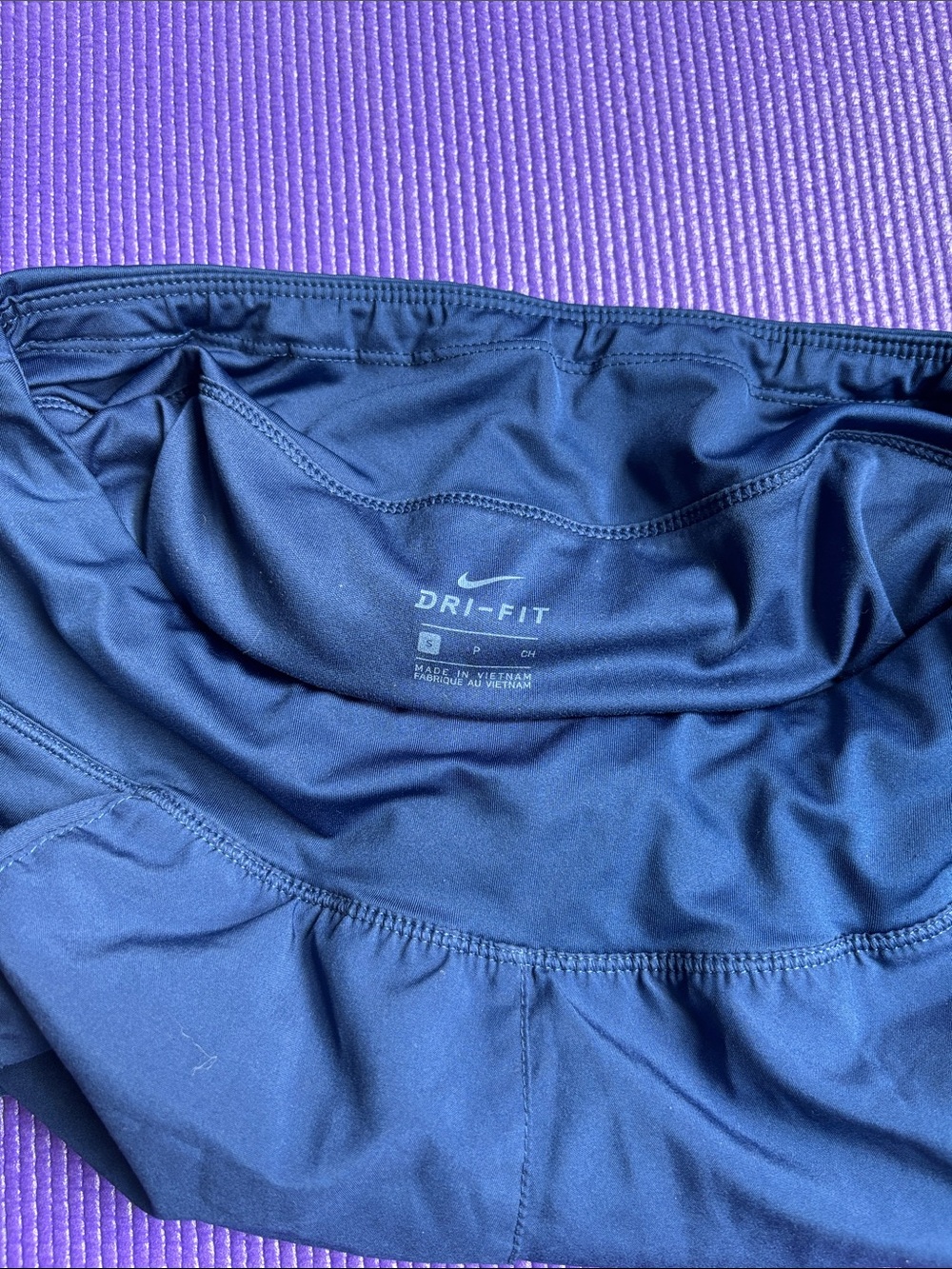 Nike Women's Running Shorts with Silver Swoosh - Picture 2 of 7